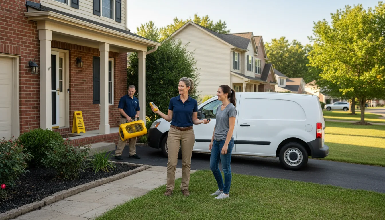 Residential water damage restoration in Fairmont, NC